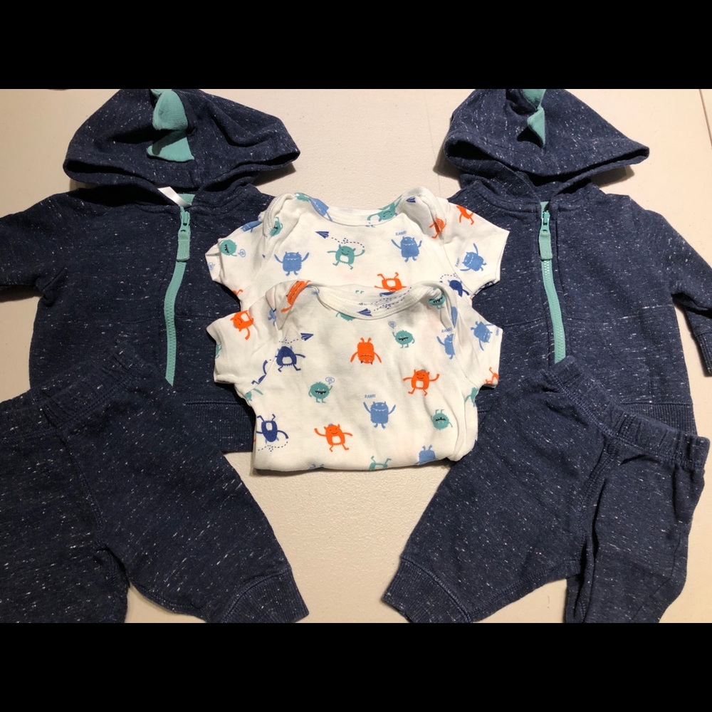 Carters Dino set twin bundle